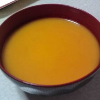 カボチャの煮物って結構余るんですよね＾＾；
とってもおいしいスープに生まれかわってびっくりです！